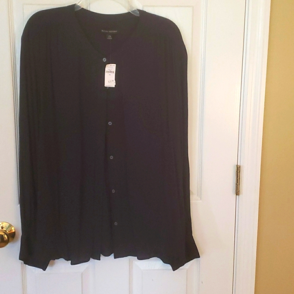 Banana Republic Navy Blue Blouse NWT